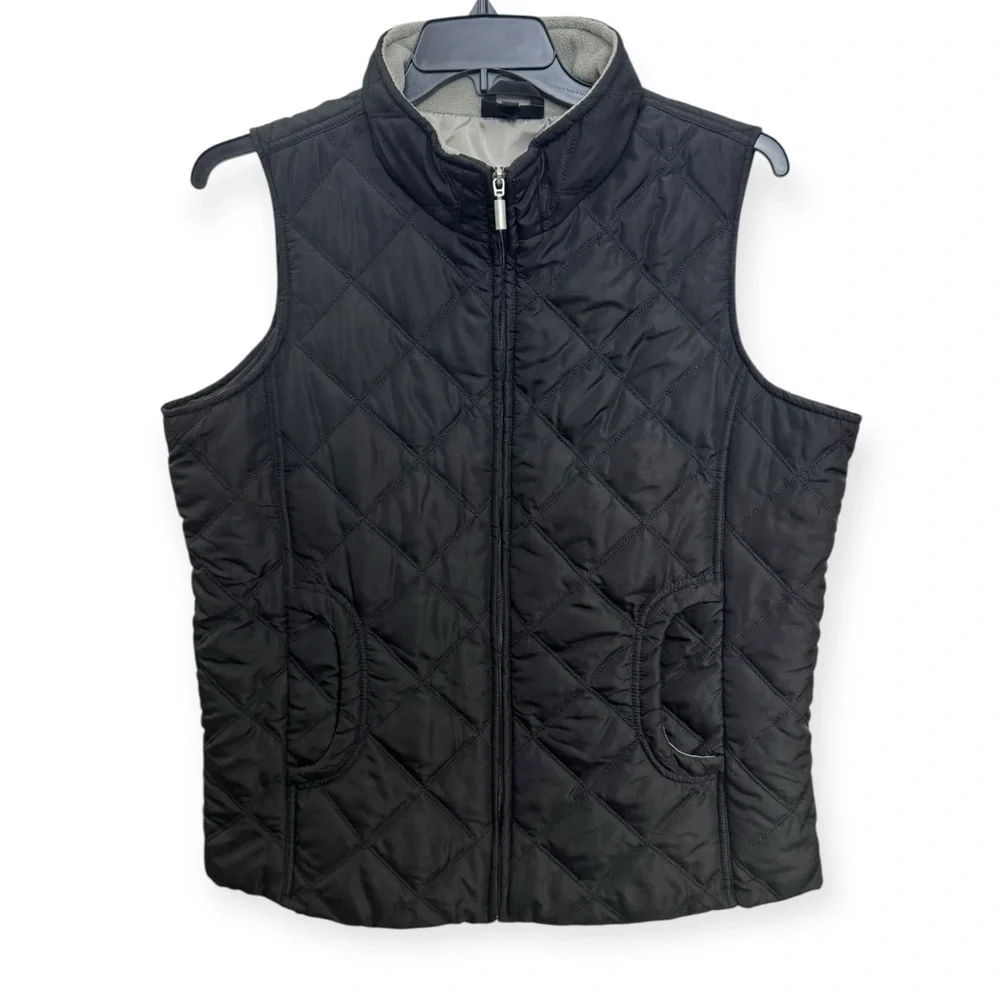 Jane Ashley Women’s Black‎ Quilted Vest Size 1X
